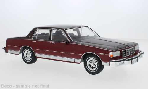 Chevrolet Caprice Sedan 1987 Rood Metallic/Donkerrood Metallic - 1:18